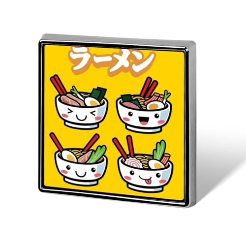 Ramen Noodle Soup Pattern Pins Button Badges Backpacks Clothing Jackets Decoration for Office Party