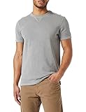 camel active Herren Kurzarm Bio-Baumwolle T-Shirt, Grau, XL