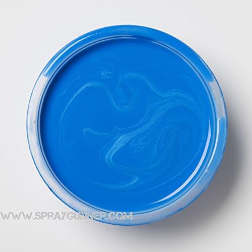 Createx Auto-Air Colors 4oz Iridescent Brite Blue 4355 Custom Airbrush Paint. by SprayGunner