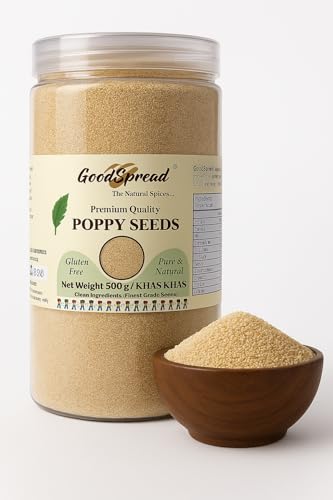 Image of GoodSpread Organically Grown Nutrient-Packed White Poppy Seeds 1 Kg (Posto Dana) - Pure and Natural Khaskhas