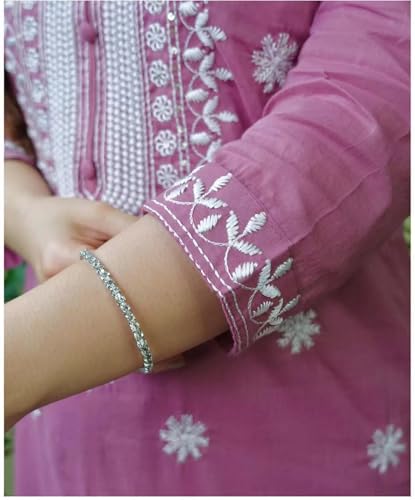 Image of Royal Export Women's Viscose Floral Embroidered Straight Kurta Pant with Dupatta Set | Kurta Sets for Women