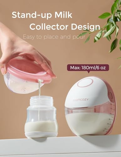 Image of Momcozy Breast Pump Hands-Free Mobile Style Wearable M6 24mm, 1Pc Cozy Red