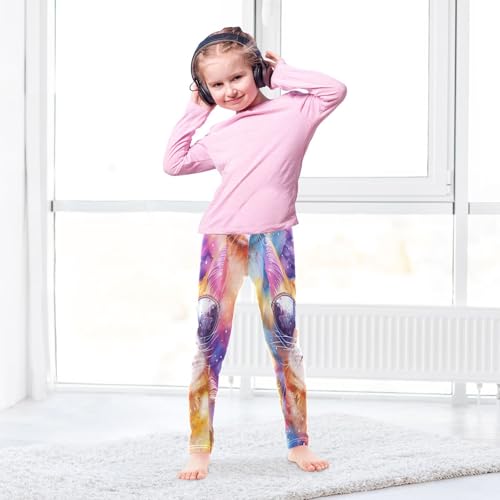 Toddler Girls Leggings Printed Yoga Pants Leggings Glasses Cat for Kids4