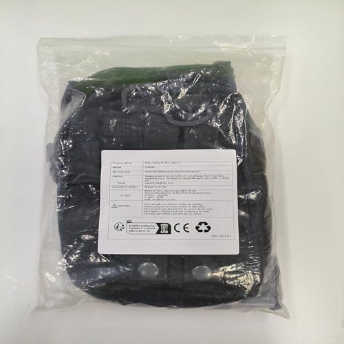 Hejo Tactical Molle Pouch, Utility Belt Pouch with Zipper, Waist Pouch Bag, EDC Pouch, Multifunctional Waist Bag for Sports, Hiking, Camping,Traveling, Cycling, Fishing (Black) - Image 9