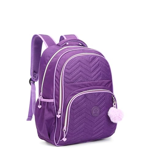 Mochila De Costas Escolar Feminina Juvenil Kika KK24M12 (Roxo)