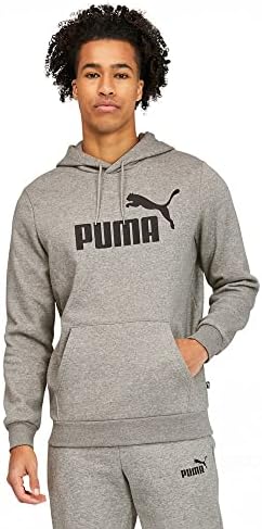 PUMA mens Essentials Logo Fleece Hoodie (Available in Big & Tall)