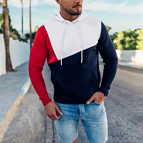 Chaqueta deportiva con capucha en contraste para hombre miniatura 2
