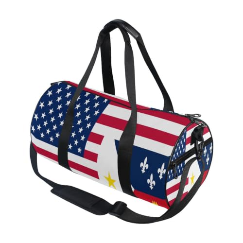 Bolsa de lona para viajes y deportes con diseño redondo unisex