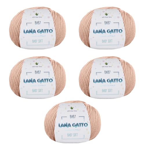 Baby Soft Yarns for Crocheting and Knitting 100% Merino Wool Treated with Aloe Vera