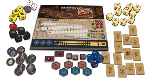 Dragon Quest de Queen Games tablero con componentes premium edicion 20313 2