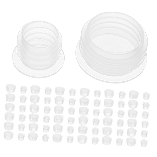 SOLUSTRE Sealing Bottle Caps Kit 200pcs Plastic Bottle Cap Lids Leak Proof Reusable for Water Milk Juice Bottle