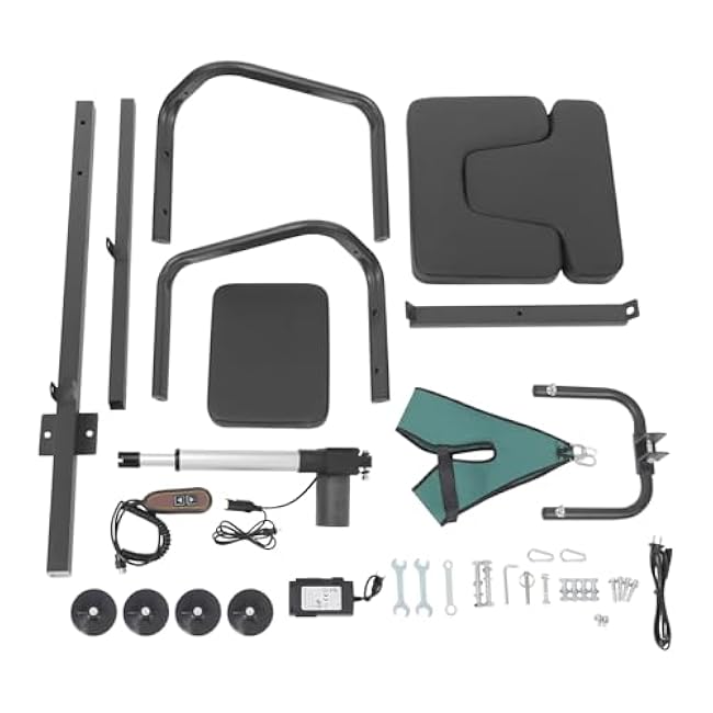 Electric Cervical Traction Device for Neck Pain Relief ¨C 55W Neck Stretcher with Sturdy Base, Adjustable Stretching Equipment for Home Gym Use, Herniated Disc, Physical Therapy Rehabilitation