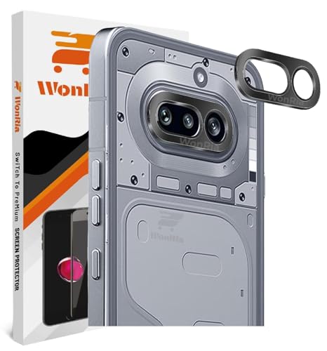 Image of WonRia Pack 1 - Camera Lens Protector Ring for Nothing 4A 5G Camera Aluminum Alloy Rings, Ultra-HD Metal Frame- Black