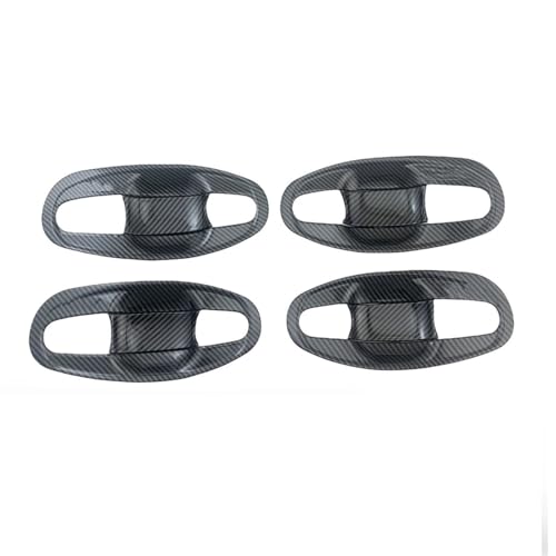 Garniture poignée porte chromée carbone anti-rayure pour Prius MK2 05-10