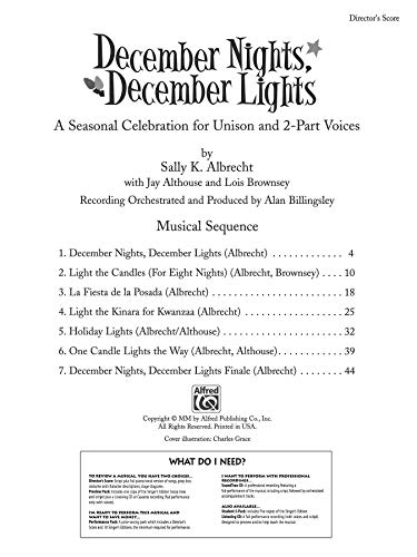 December Nights, December Lights 5-pack de livres musicaux à offrir aux écoles et chorales