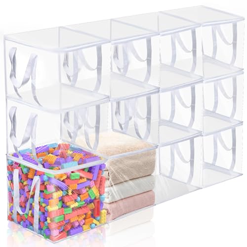 Wholelovein Klare Aufbewahrungsboxen, 12er-Set