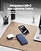 Belkin Portable Charger Power Bank for iPhone/Android - 10,000mAh, 23W Battery Pack for Phone with Integrated USB-C, Lightning Cables - Pass-Through Capability, Charge 2 Devices at Once
