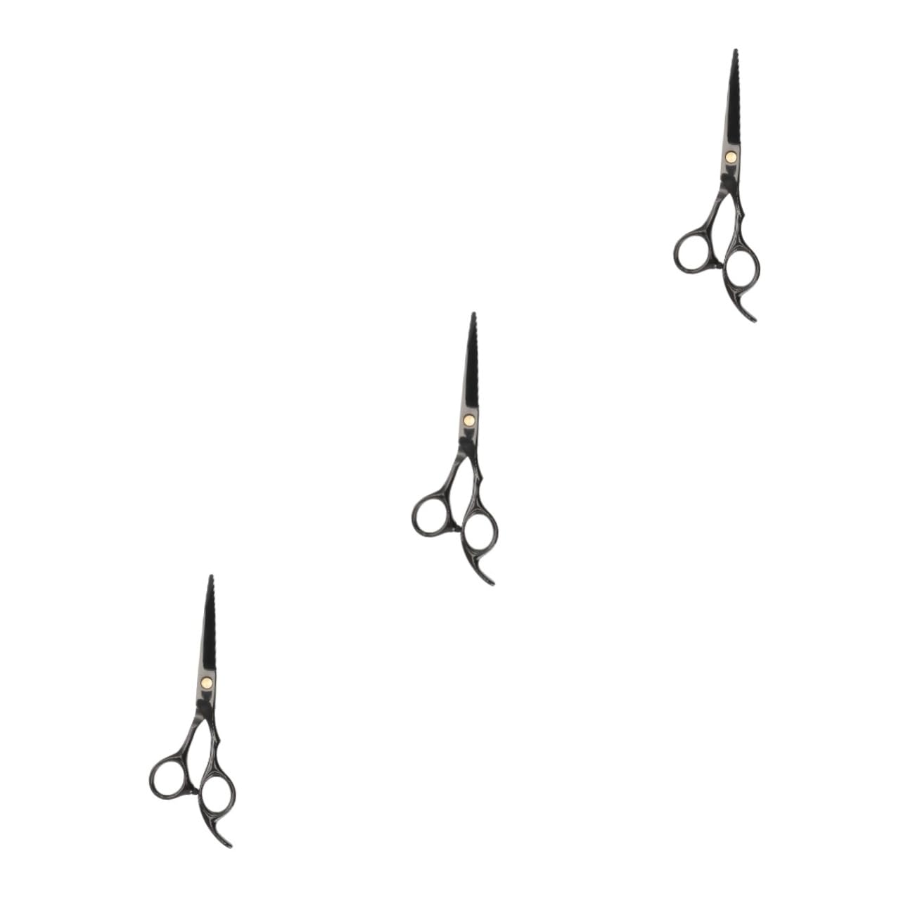 Ipetboom 3stücke Professionelle Haarschneideschere Für Friseure Und Barbershops Schwarze Haarschneider Für Präzise Schnitte Und Bequemes Styling Für Salongebrauch