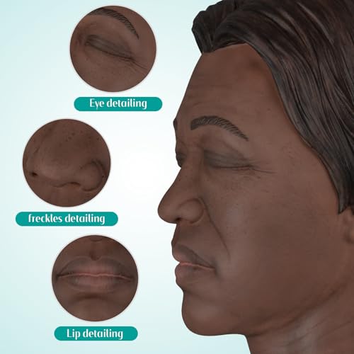 Image of Injection Face Training Model for Facial Injection Practice, Silicone Mannequin Face for Micro-Plastic Teaching, Esthetician's Class Injection Training to Medical Student - Kaya Model