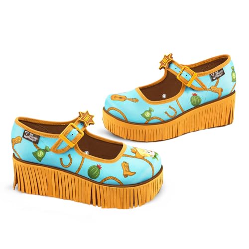 Image of Hot Chocolate Design Whimsical Women's Platform Mary Jane Shoes