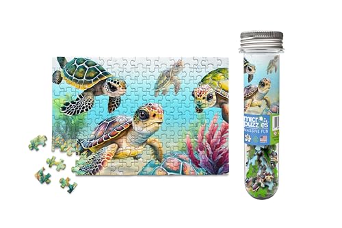 Micro Puzzles Flippin' Awesome Rompecabezas Micro de 150 Piezas Tortugas Marinas Mini para Adultos 4x6 Pulgadas miniatura 1