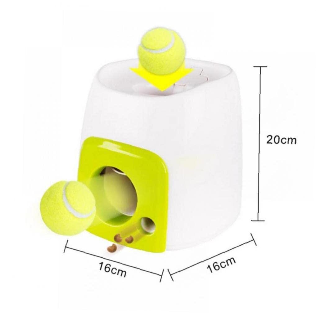 Jouet Chien Interactif Lanceur Balle Automatique Jouet Toy Automatique Alimentaire Jeton Machine Pet Baller Device Dispositif Emission avec Baseballgrean