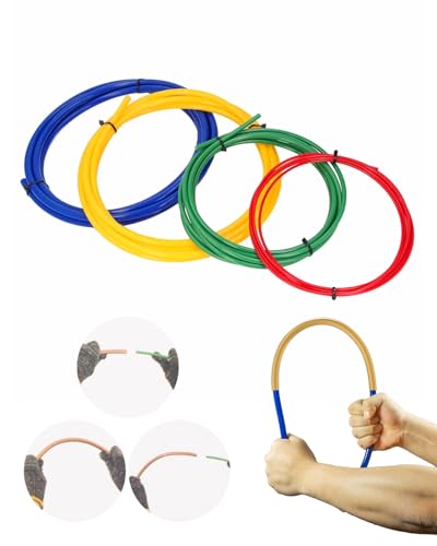 HENLYNX 4PCS Copper Tube Bender Kit 4M(13ft) x 1/4 3/8 1/2 5/8 HVAC Pipe Bending Springs with Color-Coded Plastic Strips for Air Conditioner and Refrigerator Repair
