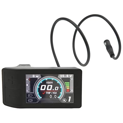 DAUERHAFT 500c Electric Display, Easy Operation, ABS Display, IP64 for Replacement for Bafang BBS01, BBS02, BBSHD Cover