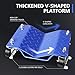 DNA MOTORING 4-Pack Tire Wheel Dolly Vehicle Wheels Dollies Movers Skates Car Tire Repair Slide Tools, 6000 lbs Capacity, Blue, TOOLS-00299