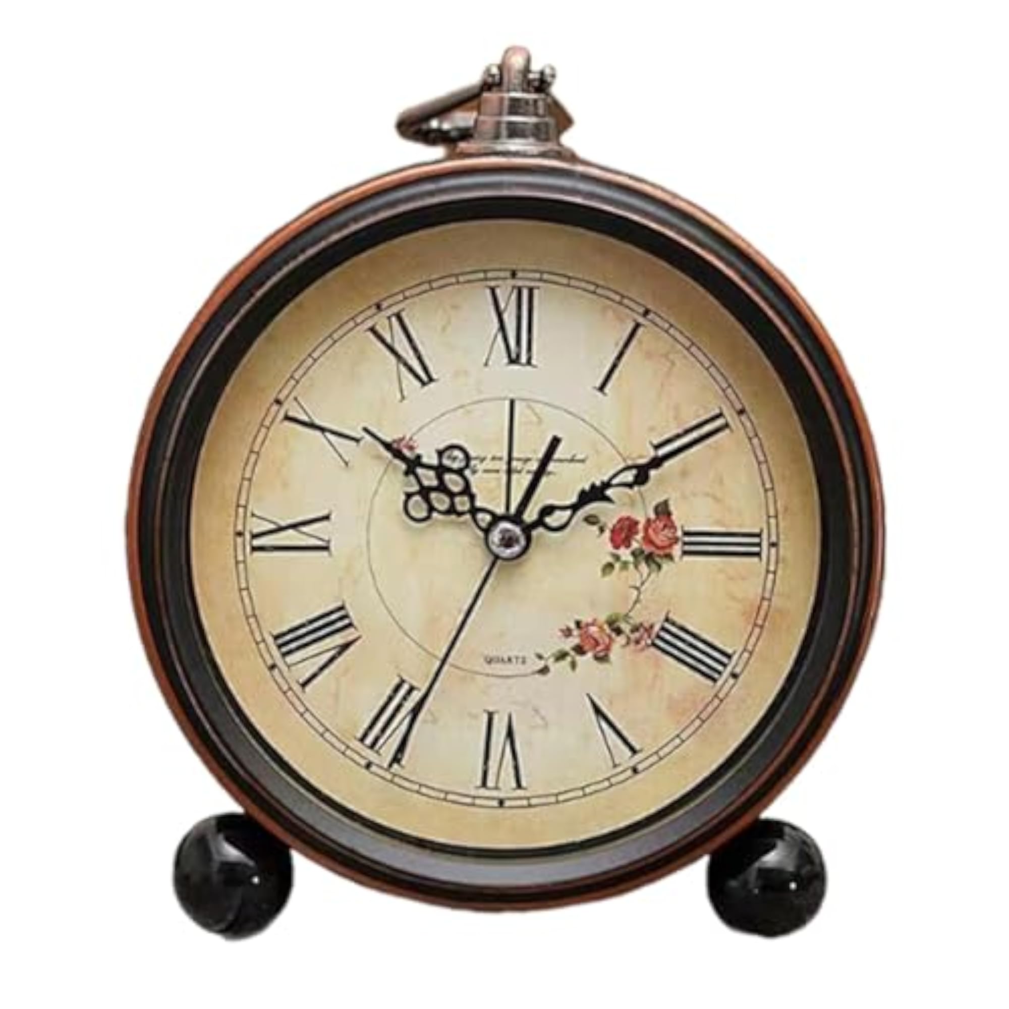 Elegant Non-Ticking Retro Design Table Clock