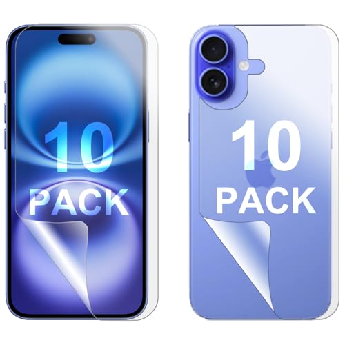 Film protecteur d'écran PET iPhone 16 Plus évitez les rayures avec la protection avant arrière
