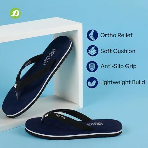 Image of DOCTOR EXTRA SOFT House Slipper for Women's Care Dr Orthopaedic Super Comfort Fitting Flat Cushion Chappal Flip-Flop for Ladies & Girl's