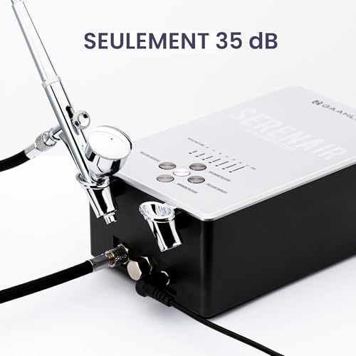 Gaahleri Kit aérographe, série Ambition GTS-06, aérographe et compresseur d'air avec contrôle d'air – vue 6