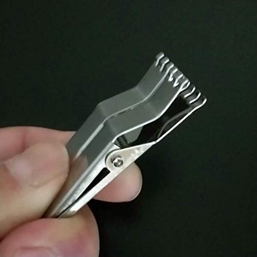 Clipe de gancho, ferramenta de pesca de aço inoxidável para isca de minhoca de sangue, grampo de gan