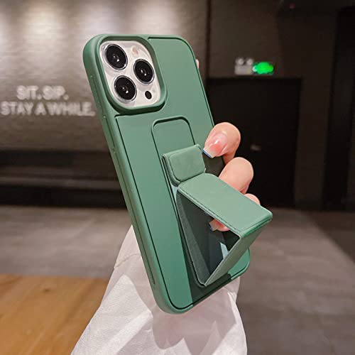 Support magnétique pliable avec housse antichoc en cuir pour iPhone