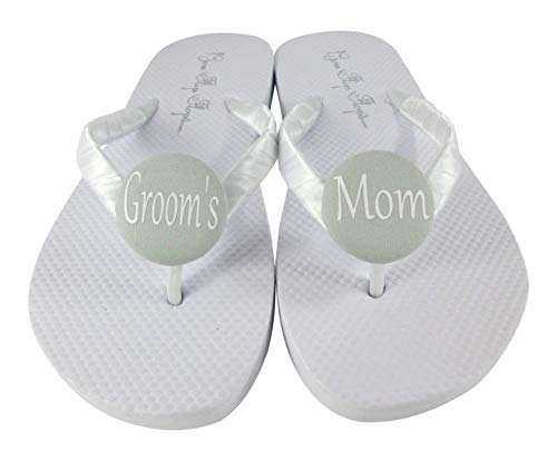cute white flip flops
