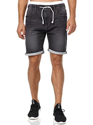 Indicode Hombres Kadin Pantalón Corto Deportivo confeccionado con 82% algodón Black XXL