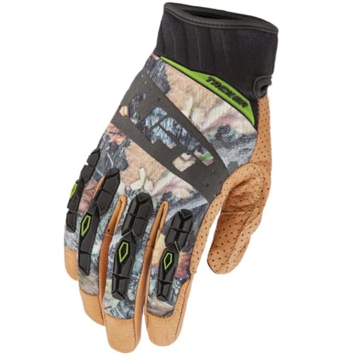 TACKER Glove (Camo)- Genuine Leather Anti-Vibe