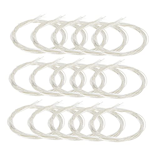 Kisangel 12Pcs Strings Durable Guitar Strings for Folk and Classical Guitarists Smooth Sound Easy Replacement Guitar Accessories for Musicians and Performers