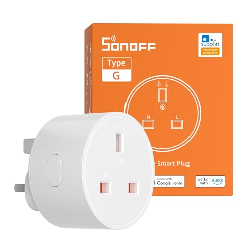 SONOFF S60ZBTPG Smart Plug (Requires Zigbee Gateway) Remote Control Energy Monitoring Timer Schedules Overload Protection Zigbee Repeater Compatible with eWeLink App