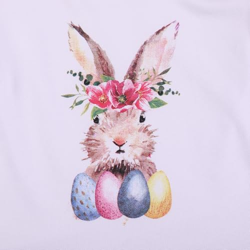 Image of nebljgo Toddler Girl Bunny Clothing Sets Spring Summer T-Shirt Leggings Pants Outfit 3-8Y