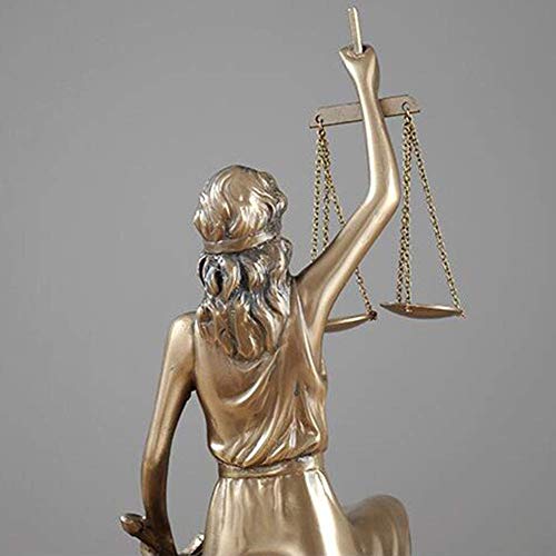 Serre-livres statue de justice figurine bronze décoration bureau