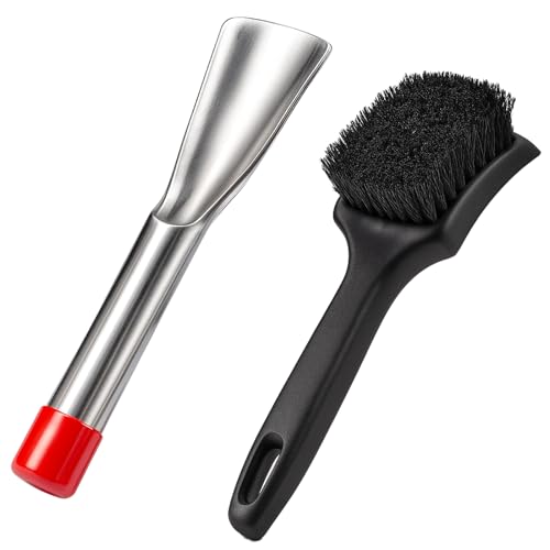 XANGNIER Lawn Mower Deck Scraper Cleaner Brush Kit Lawn Mower Accessories Lawnmower Cleaning Tools 2 Pcs