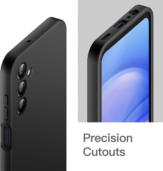 Image of Designerz hub Samsung Galaxy M56 5G Back Cover | Soft Silicone Slim Back Case Cover for Samsung Galaxy M56 5G - Black