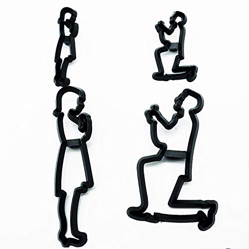 Eorta Set Of 9 Fondant/Cookie Cutter Couples Silhouette Gumpaste Flowers Sugar Craft Mold Cake Decorating Tools For Husband And Wife, Wedding Birthday Valentine's Party, Bridegroom Bride Theme #TOP3