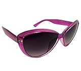  Dasoon vision Gafas de Sol Redondeadas de Pasta en Color Violeta UV 400