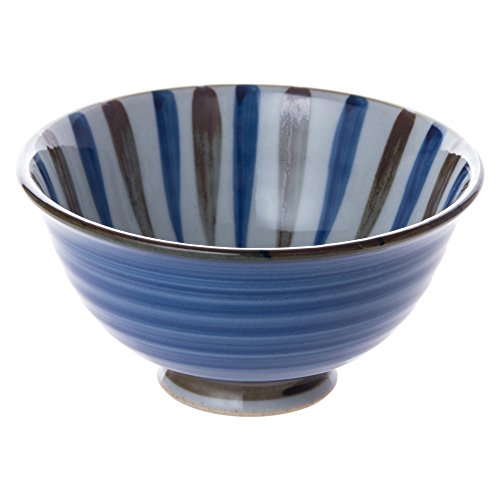 ランチャン(Ranchant) 軽々茶碗(大) ブルー Φ13x6.9(cm) ゴス巻内十草 有田焼 日本製