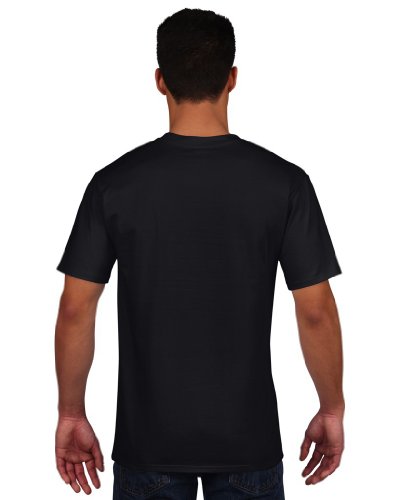 Gildan - Maglietta 100% Cotone - Uomo (L) (Nero)