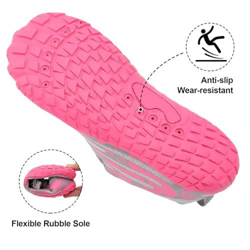 Image of XIHALOOK Athletic Hiking Water Shoes Womens Mens Quick Dry Barefoot for Beach Walking Kayaking Surfing Training