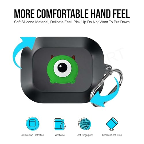 Image of Cocoonkart Soft Silicone Case Cover Compatible for Realme Buds Air 8 (MrQ)